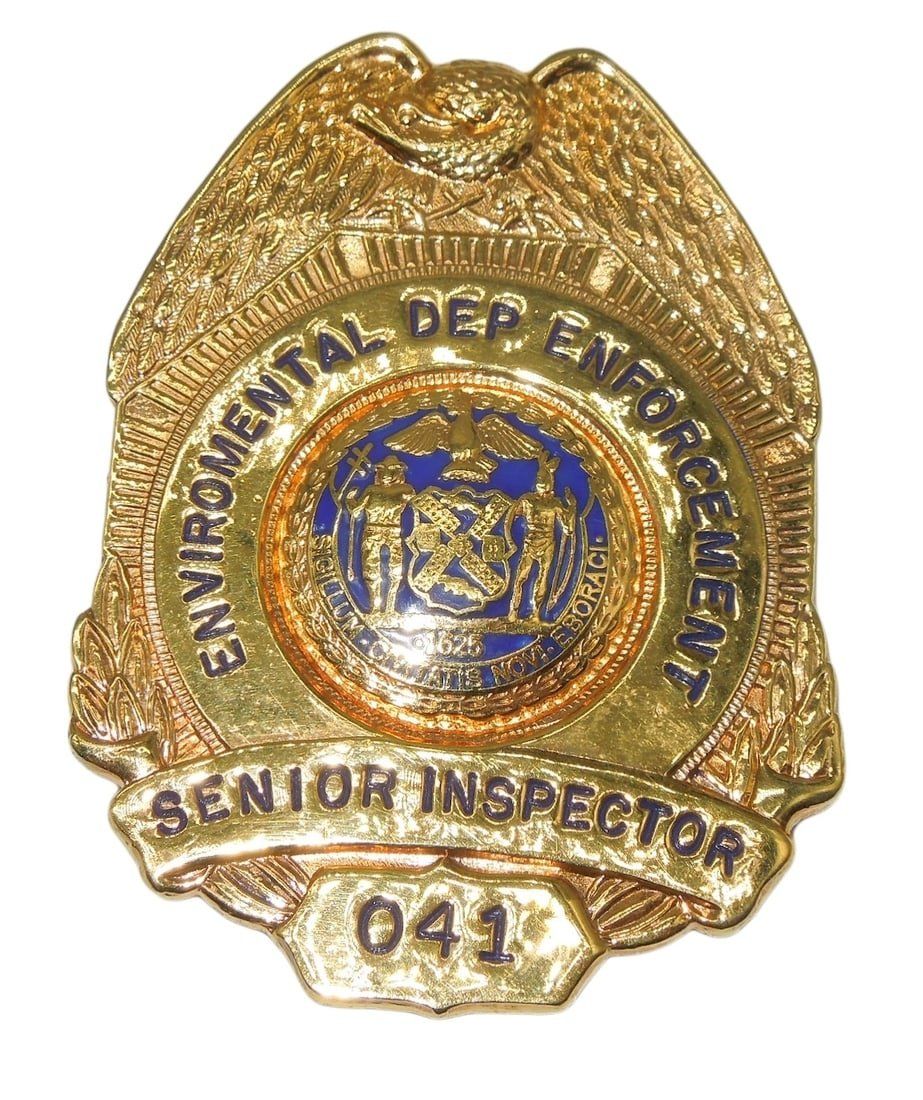 Lot 378: New York City Environmental Enforcement Senior Inspector Badge