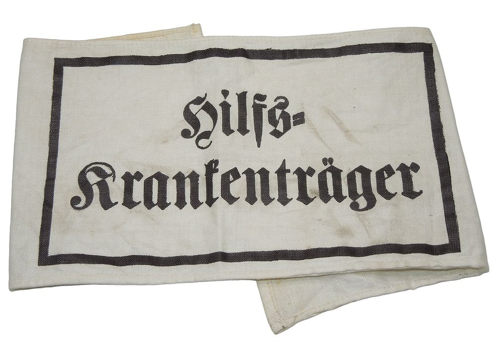 Lot 425: WWII German Wehrmacht Stretcher Bearer Medic Armband