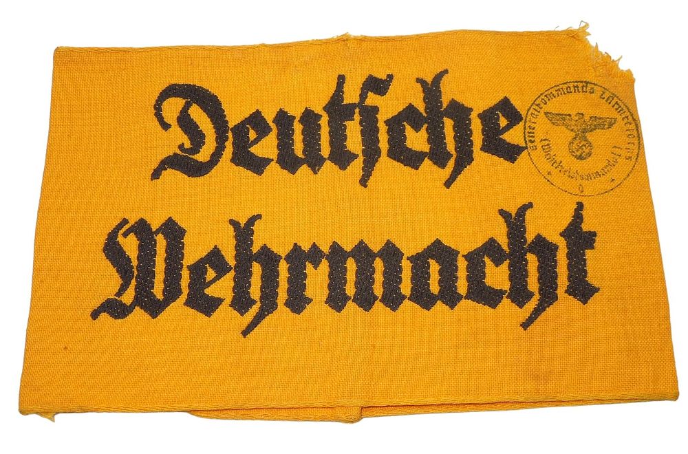 Lot 450: WWII German Deutsche Wehrmacht Armband Brassard