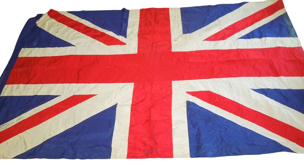 Lot 163: D-Day Normandy WWII British Battleship HMS Warspite Flag