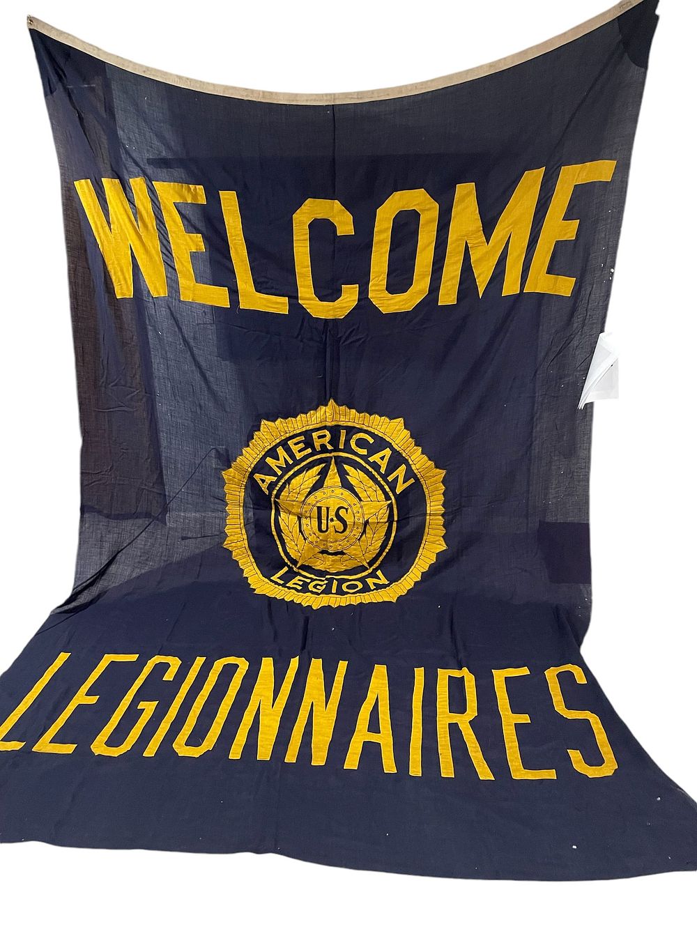 Lot 167: Large WWI Era American Legion Banner Flag