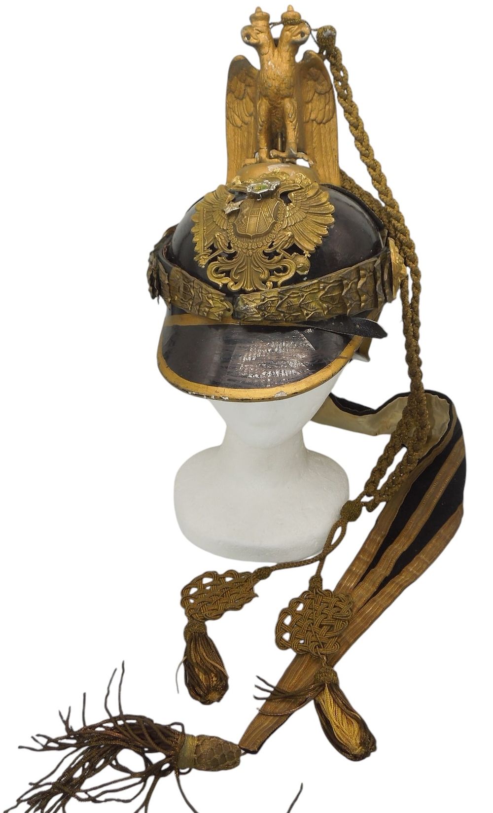 Lot 182: WWI Austrian Army Lifeguard Cavalry Squadron Parade Helmet