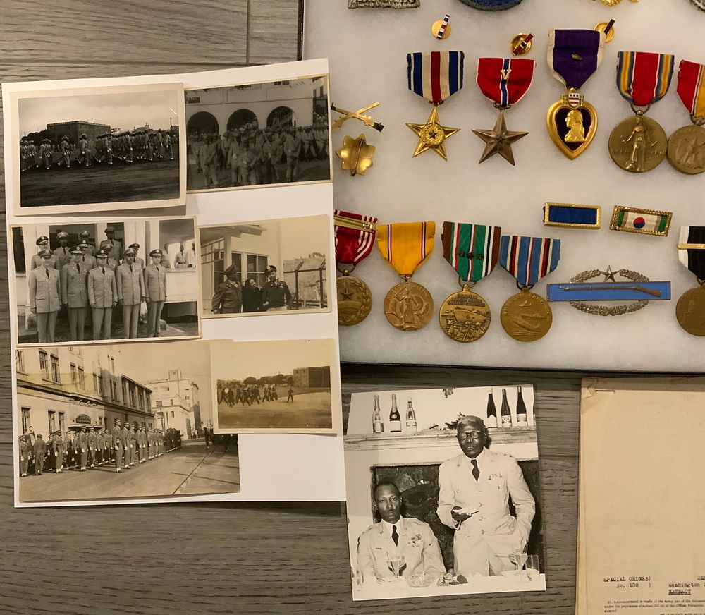 Lot 242: WWII & Korea 92nd & 2nd Infantry Division Officer Numbered Silver Star & Purple Heart Medal Group