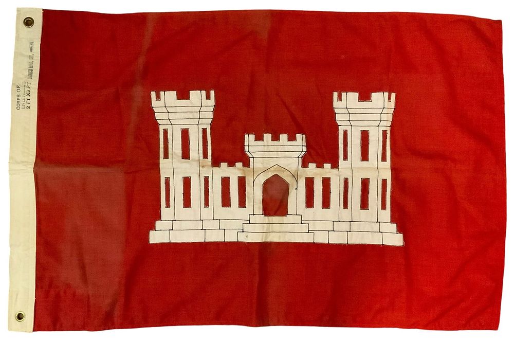 Lot 253: Vietnam Era Army Corps of Engineers Flag