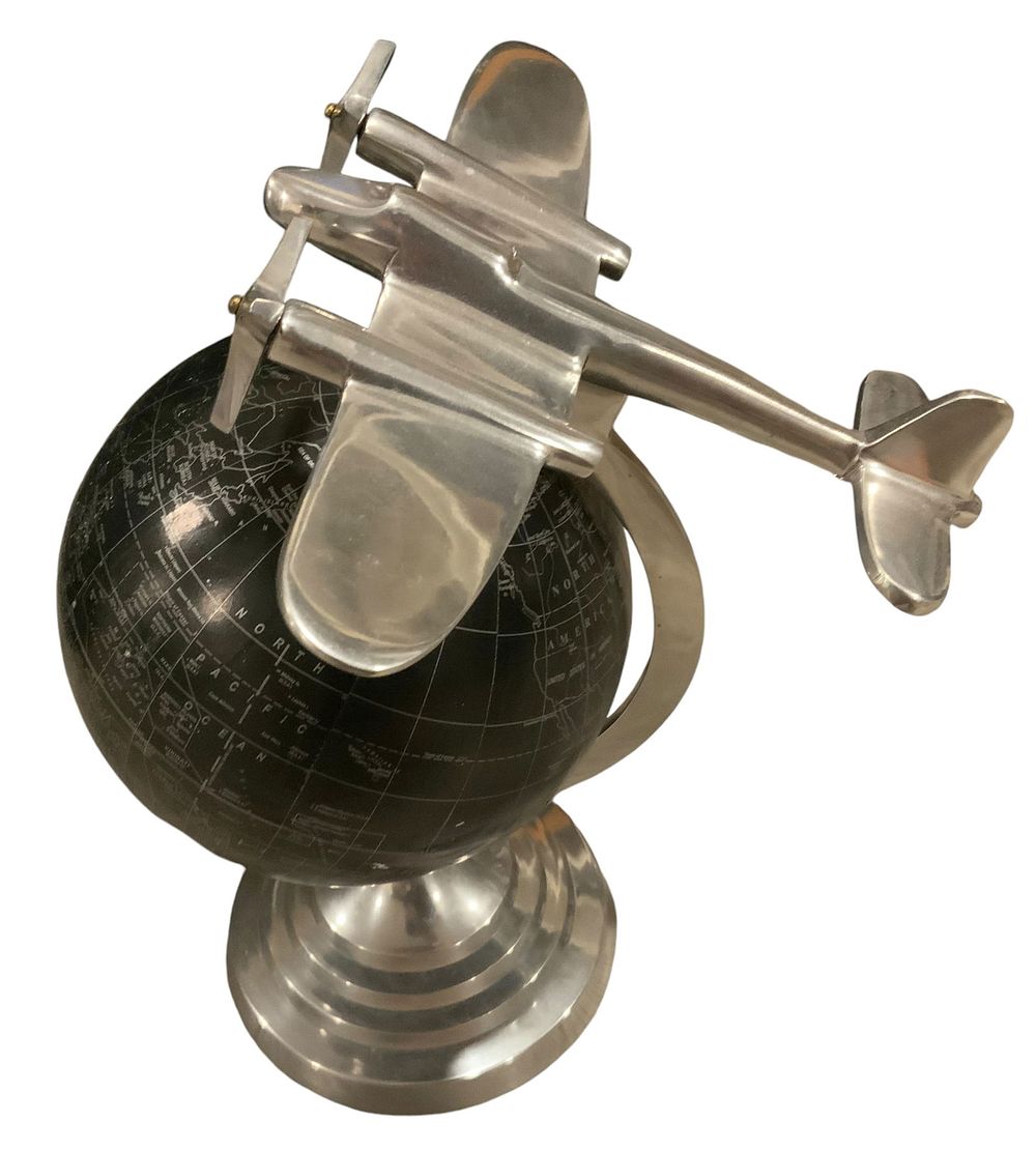 Lot 270: World Globe & Metal Martin B-26 Marauder Tabletop Aircraft