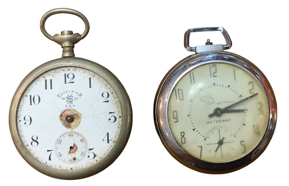 Lot 288: Ingraham & Excelsior Pocket Watch Lot of (2)