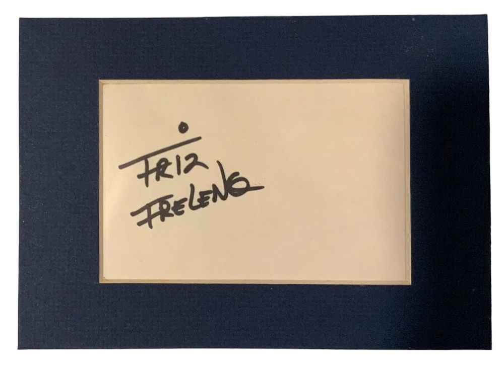 Lot 325: Friz Freleng Cartoonist Animator Matted Signed Autographed Card Bugs Bunny