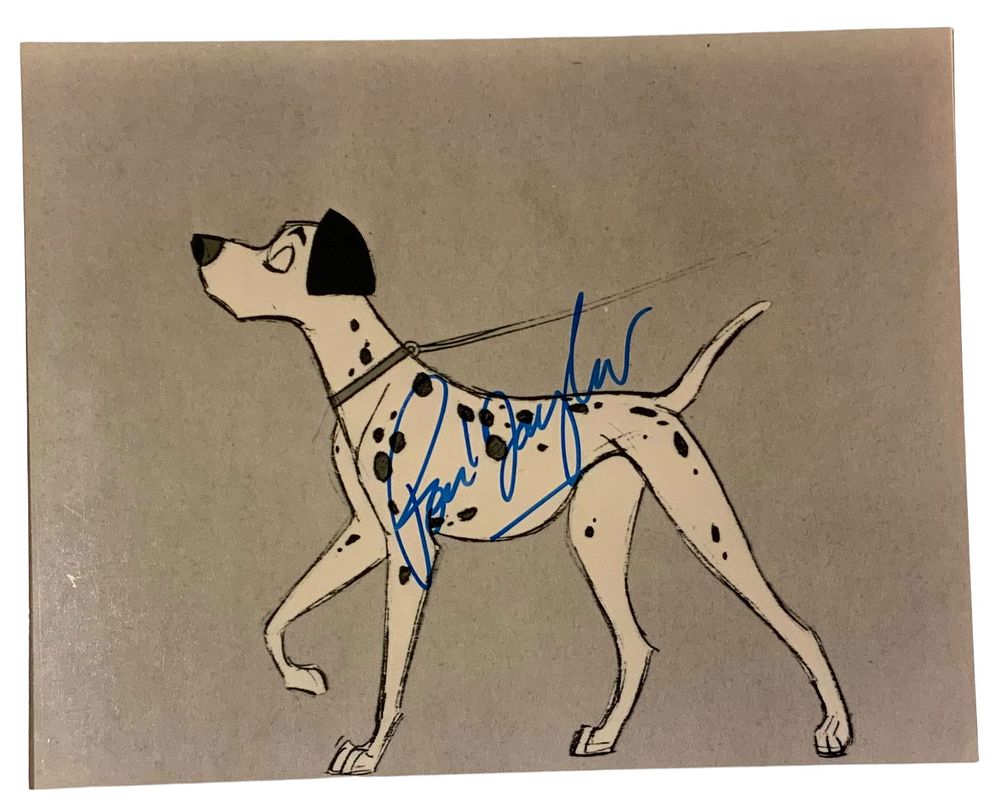 Lot 327: Rod Taylor Pongo 101 Dalmatians Voice Actor Signed Autographed Print