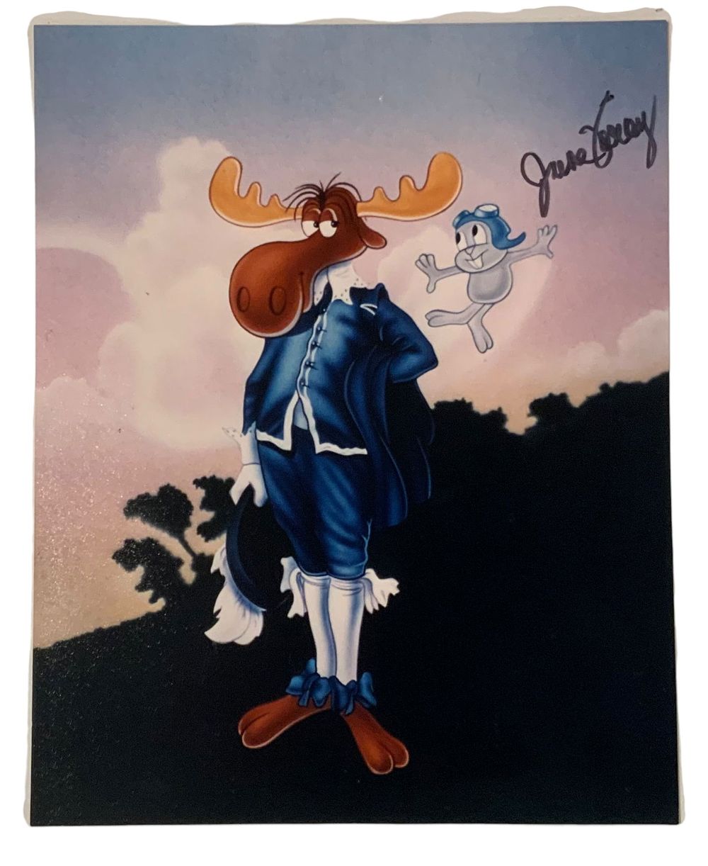 Lot 328: June Foray Rocky Voice Actress Signed Autographed Print