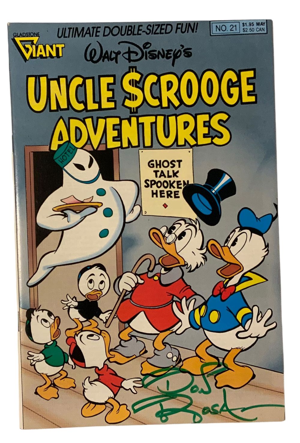 Lot 335: 1990 Don Rosa Writer & Illustrator Signed Walt Disneys Uncle Scrooge Donald Duck