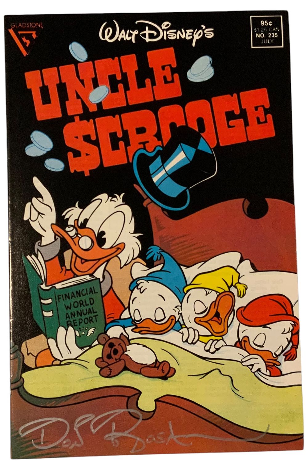 Lot 338A: 1989 Don Rosa Writer & Illustrator Signed Walt Disneys Uncle Scrooge Donald Duck