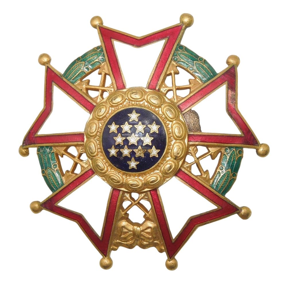 Lot 365: Post WWII US Military Legion of Merit Chief Commander Breast Badge Medal