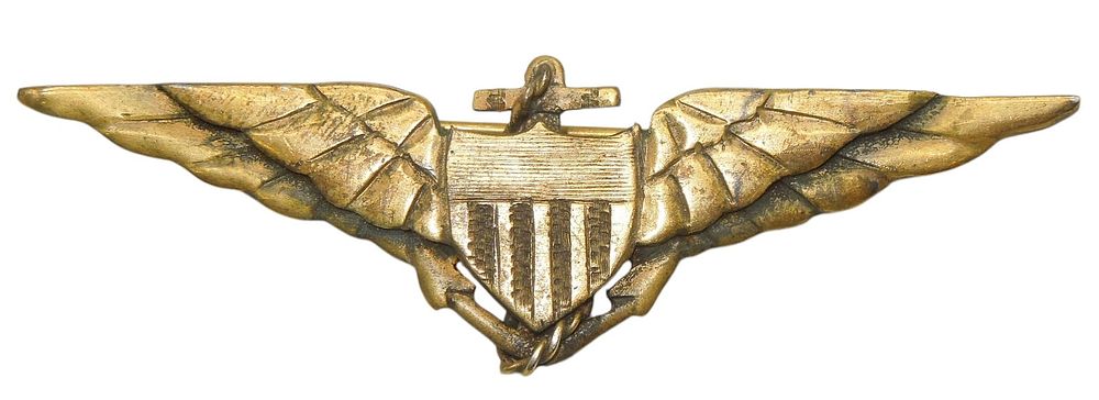 Lot 137A: WWII China Burma India Theater Made Silver US Naval Aviator Wings