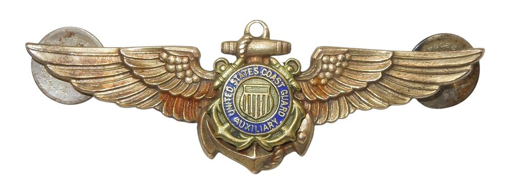 Lot 138A: Post WWII US Coast Guard Auxiliary Aviator Pilot Wings