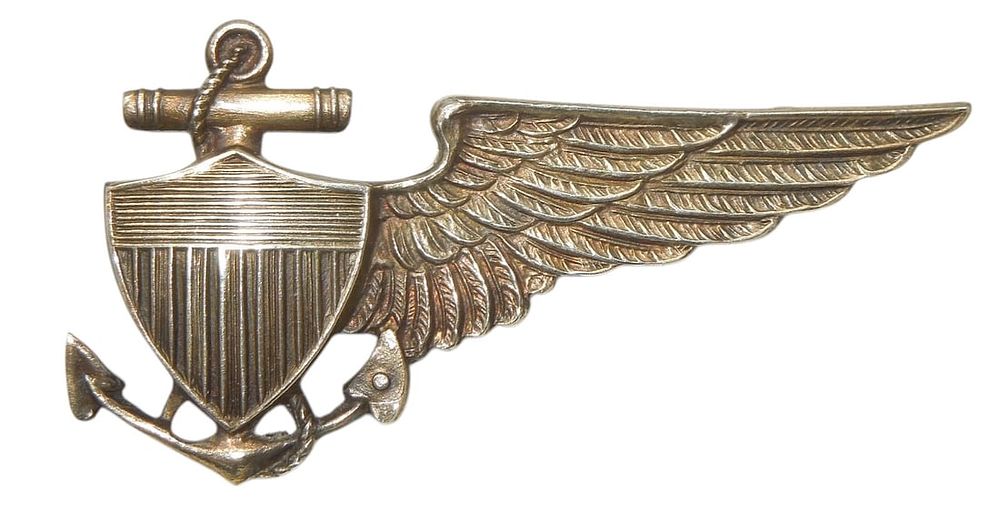Lot 141A: 1930s US Naval Balloon Pilot Half Wings Meyer Sterling