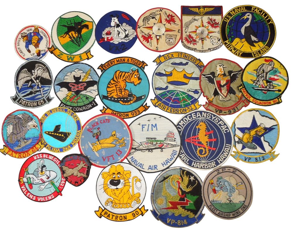 Lot 149: Lot Korea - Vietnam War US Navy Patches Patrol Squadrons Midway Bullion