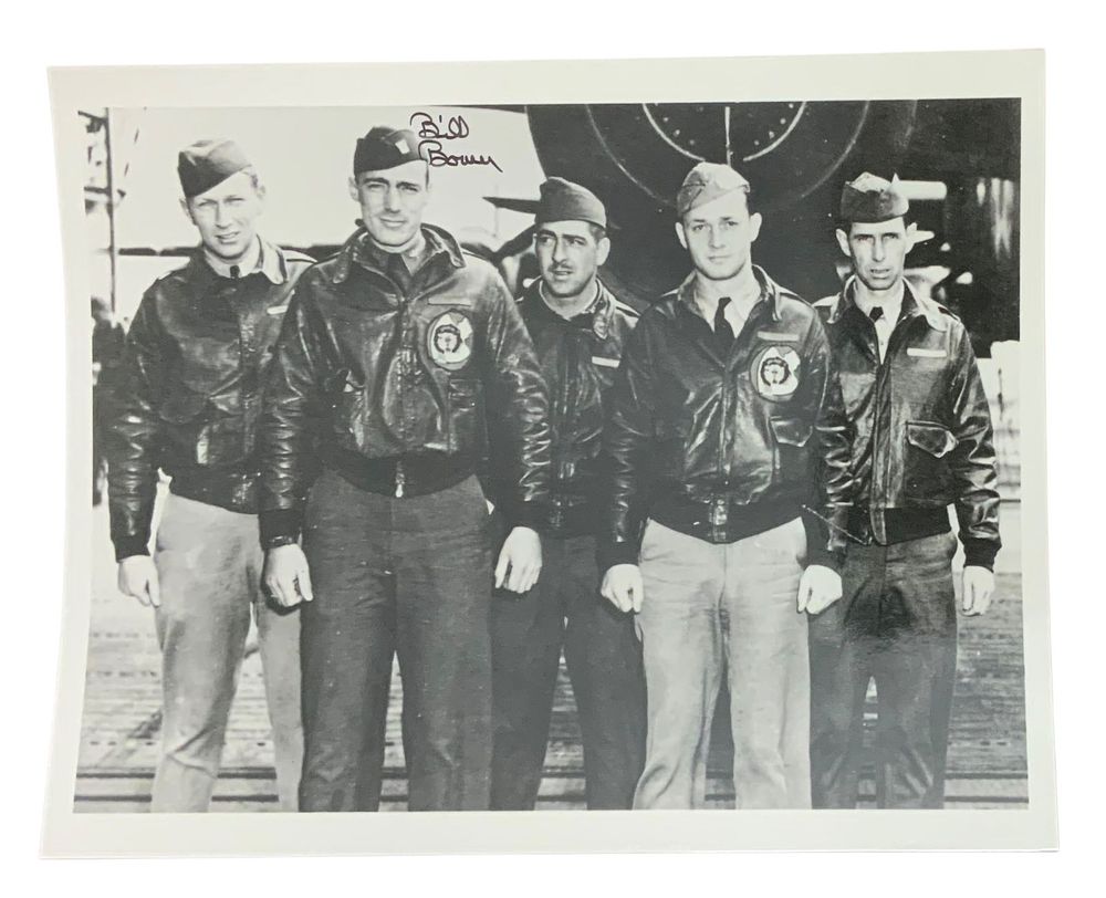 Lot 214: WWII Doolittle Raiders Crew Bomber Pilot Bill Bower Signed Photo
