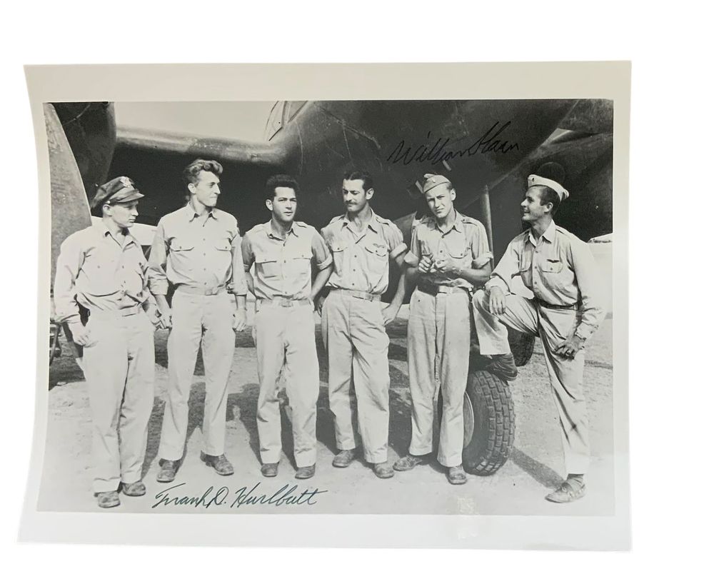 Lot 228: WWII Aces Pilots Frank Hurlbut & William Sloan 82nd Fighter Group 15th Air Force Signed Photos