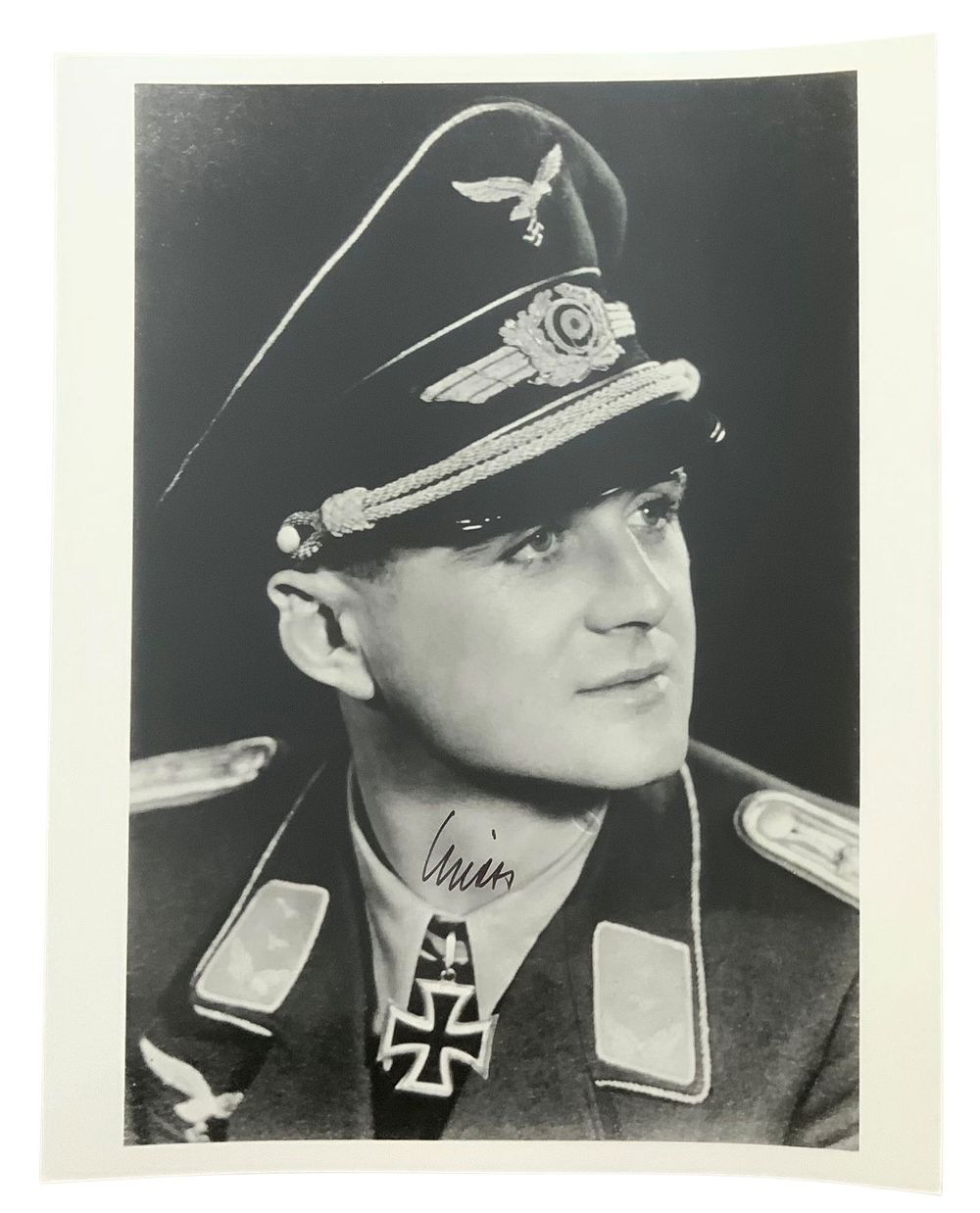 Lot 239: WWII German Luftwaffe Ace Wolfgang Spate Knights Cross Signed Photo