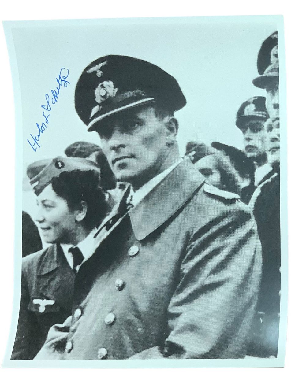 Lot 246: WWII German Submarine Commander Herbert Schultze Knights Cross Signed Photo
