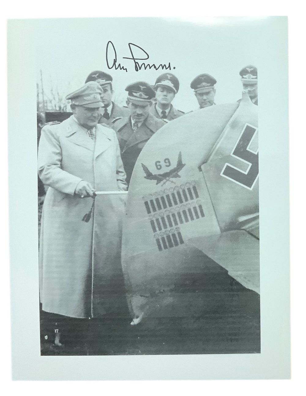 Lot 252: WWII German Luftwaffe General Adolf Galland Flying Ace Signed Photo