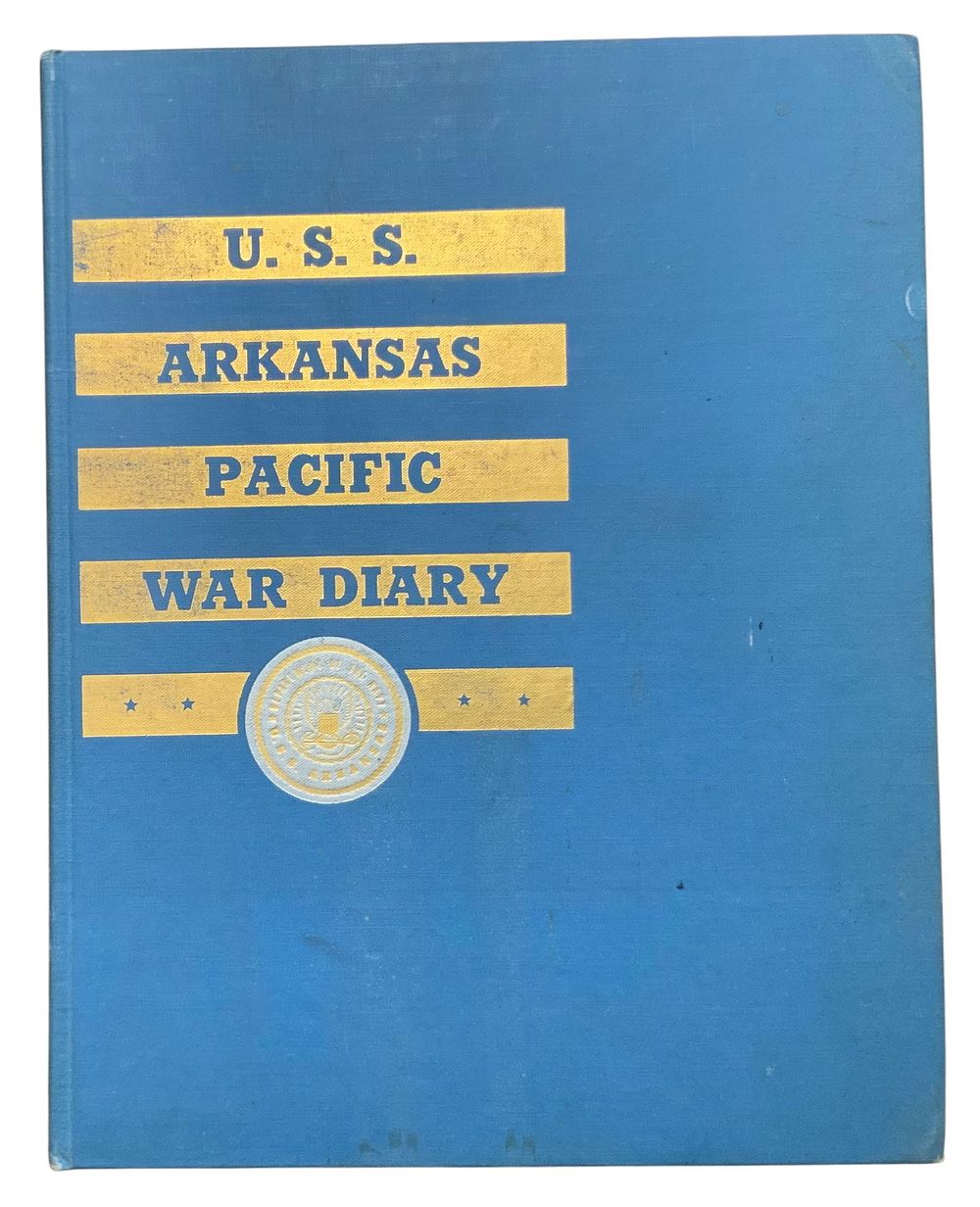 Lot 281: WWII 1944-1945 Navy USS Arkansas (BB-33) Pacific Deployment Cruise Book
