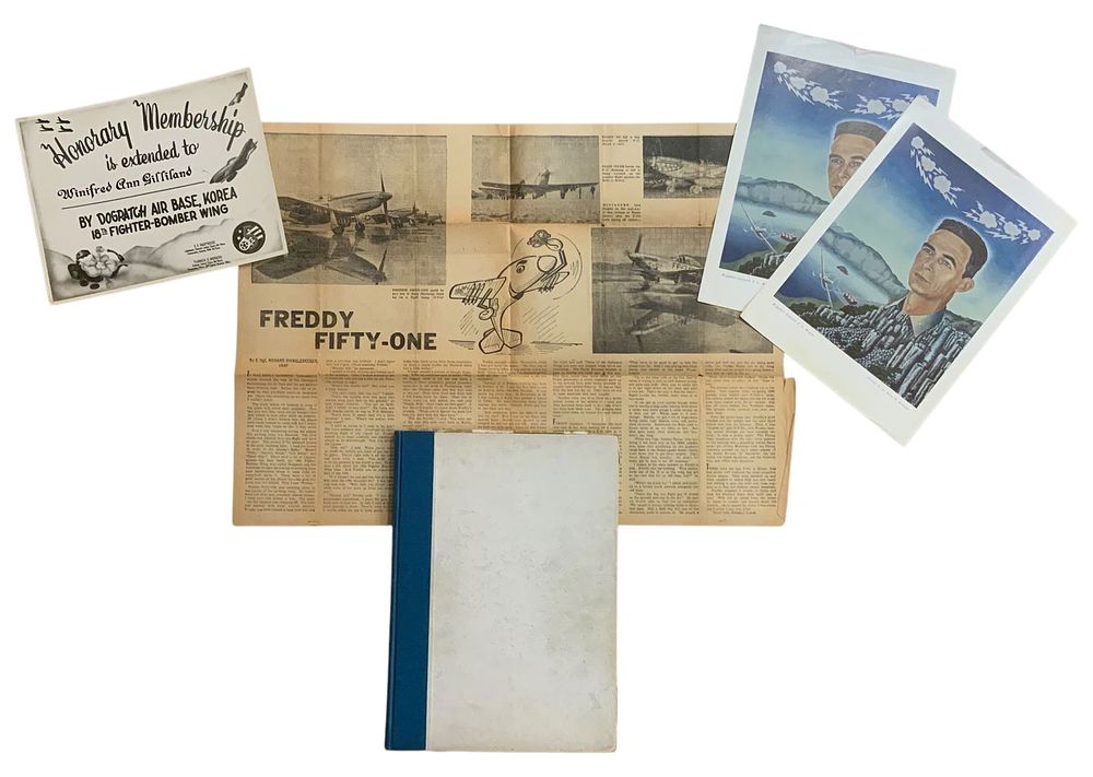Lot 285: Korean War Era 5th Air Force Truck-Busters 18th Fighter Bomber Wing Named History Book