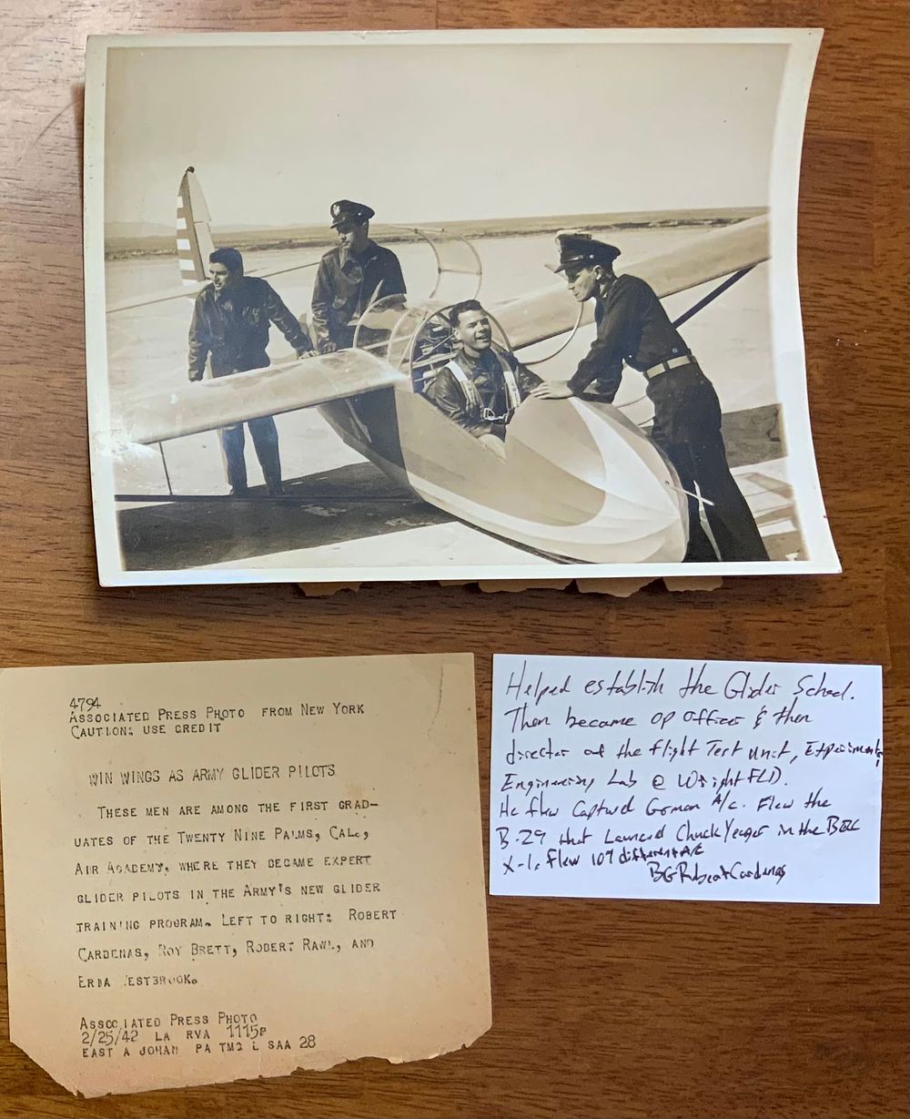 Lot 289: WWII 1942 US Army Glider Pilots Associated Press Photo BG Cardenas