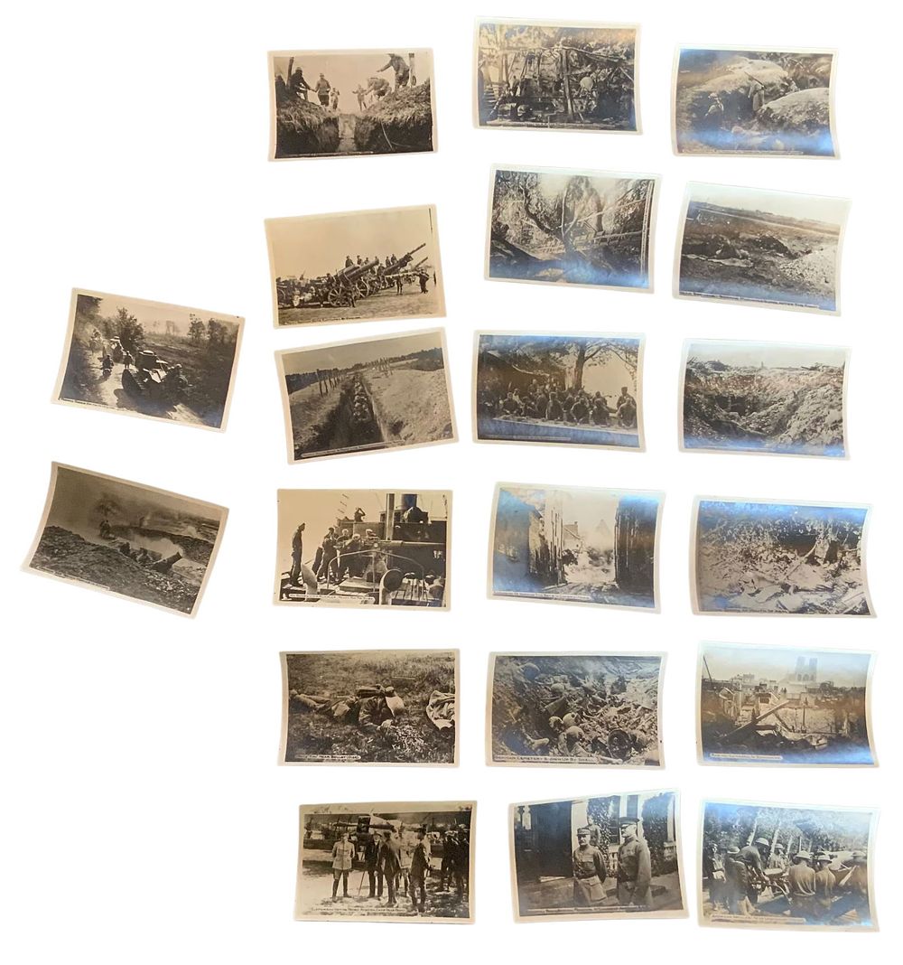 Lot 301: WWI Era Stock Photos Coast Artillery, French & German Army 55 plus Lot