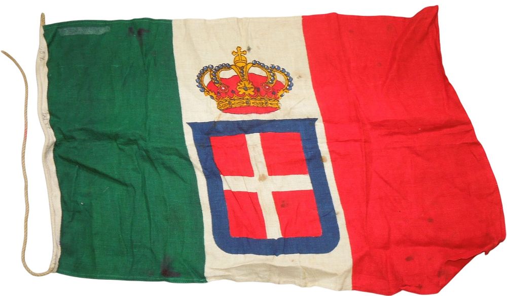 Lot 315: WWII Small Italian Italy Military Flag