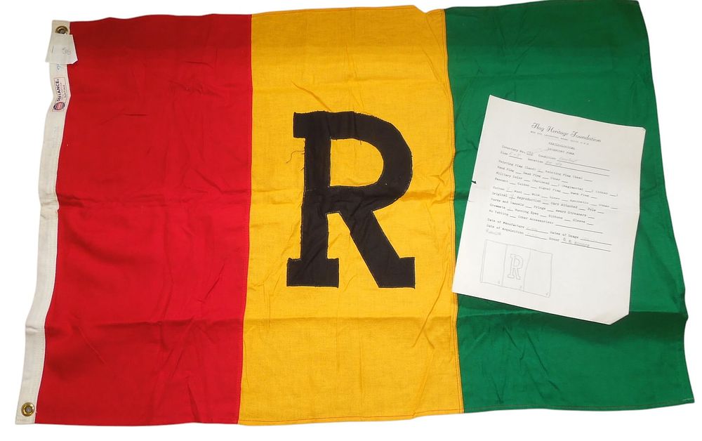 Lot 321: Vintage WWII Era Flag of Rwanda, Africa