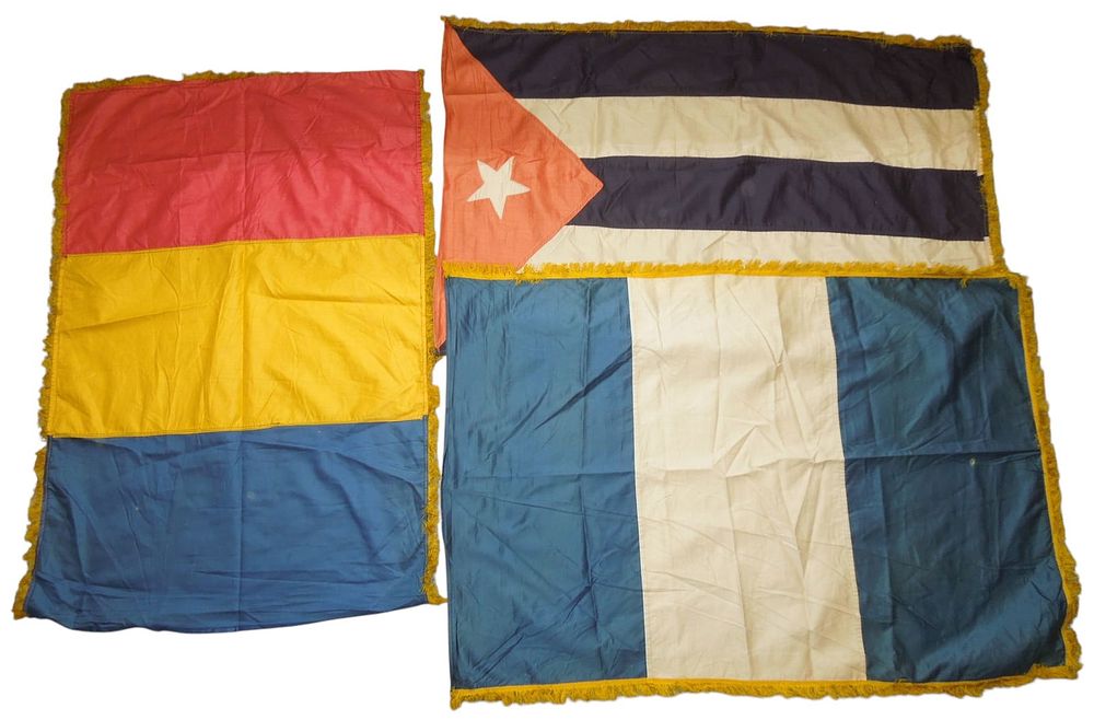 Lot 322: Lot (3) World Flags Guatemala Cuba Belgium