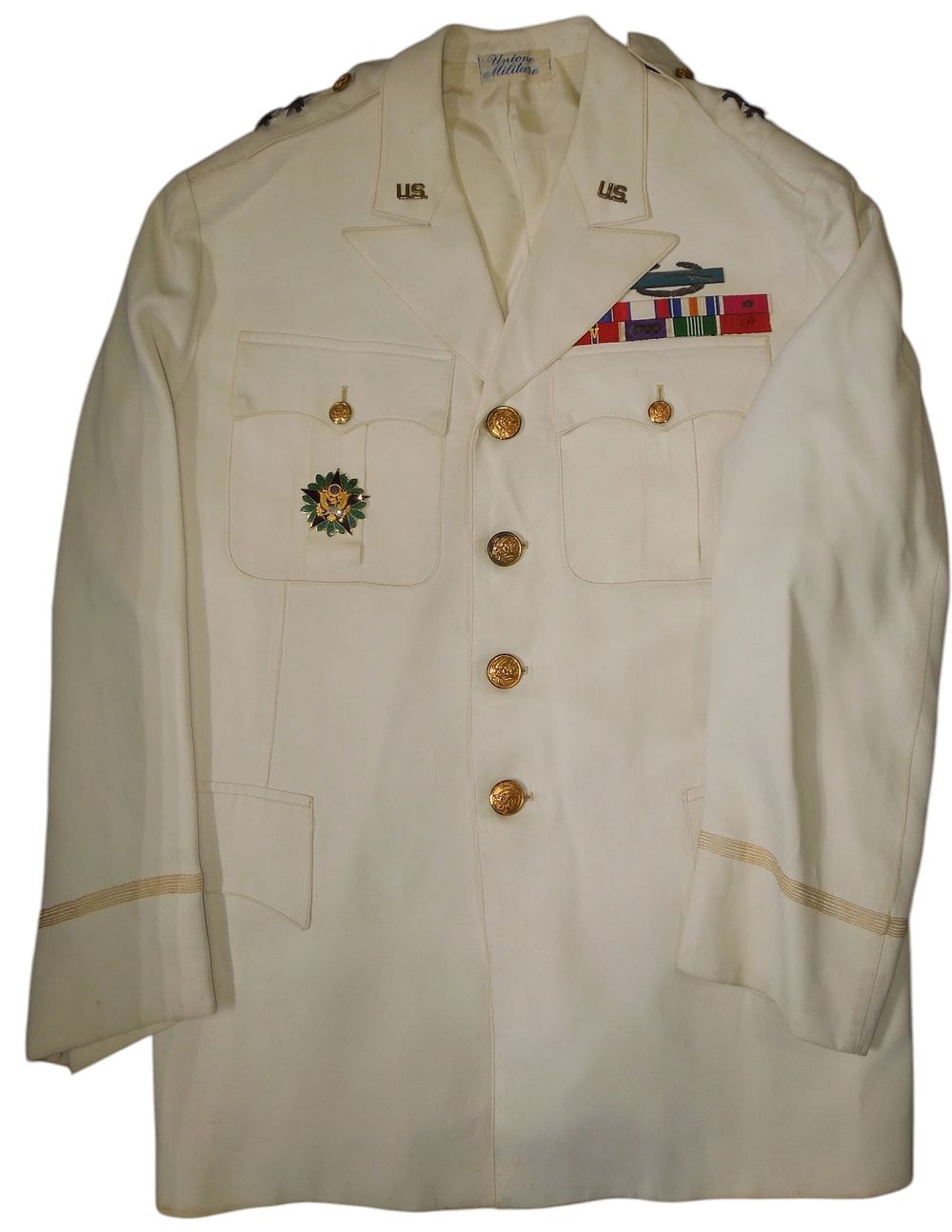 Lot 328: WWII - 1950s US Army Major General Fry Dress White Uniform