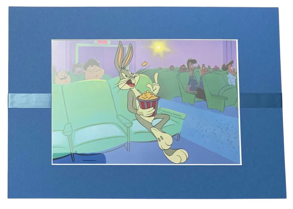 Lot 390: 1990 Bugs Bunny Warner Bros. Looney Tunes Matted Production Animation Sericel Cel