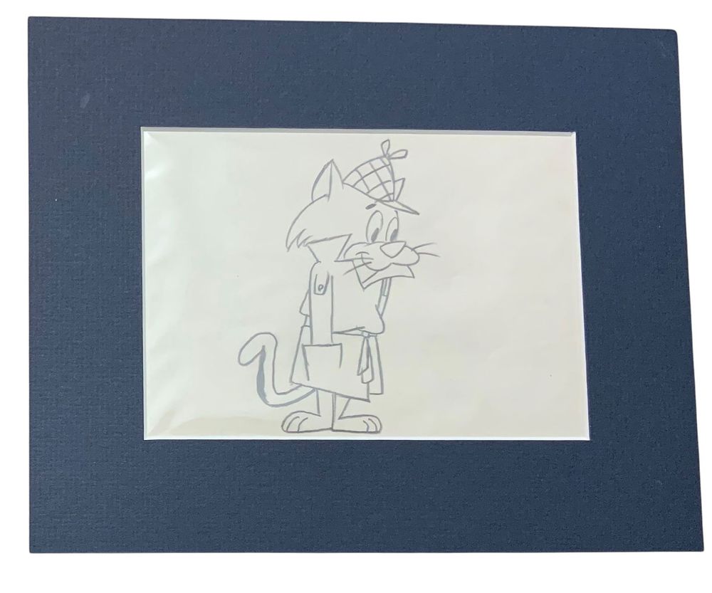Lot 397: Mr. Jinks Hanna Barbera Original Matte Pencil Sketch Drawing #2
