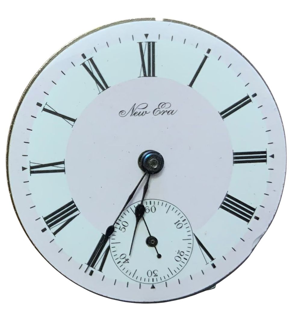 Lot 413: 1907 New Era New York Standard Pocket Watch Movement (5978567) & Dial Grade 60