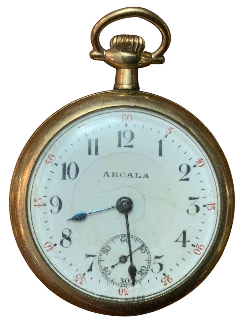 Lot 429: Ca. 1899-1930 Arcala Knickerbocker Watch Co. Elgin Pocket Watch.