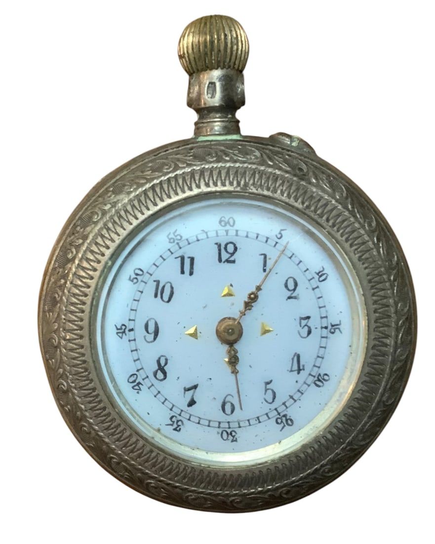 Lot 435: P & M Guivre Swiss Made Pocket Watch 800 Silver