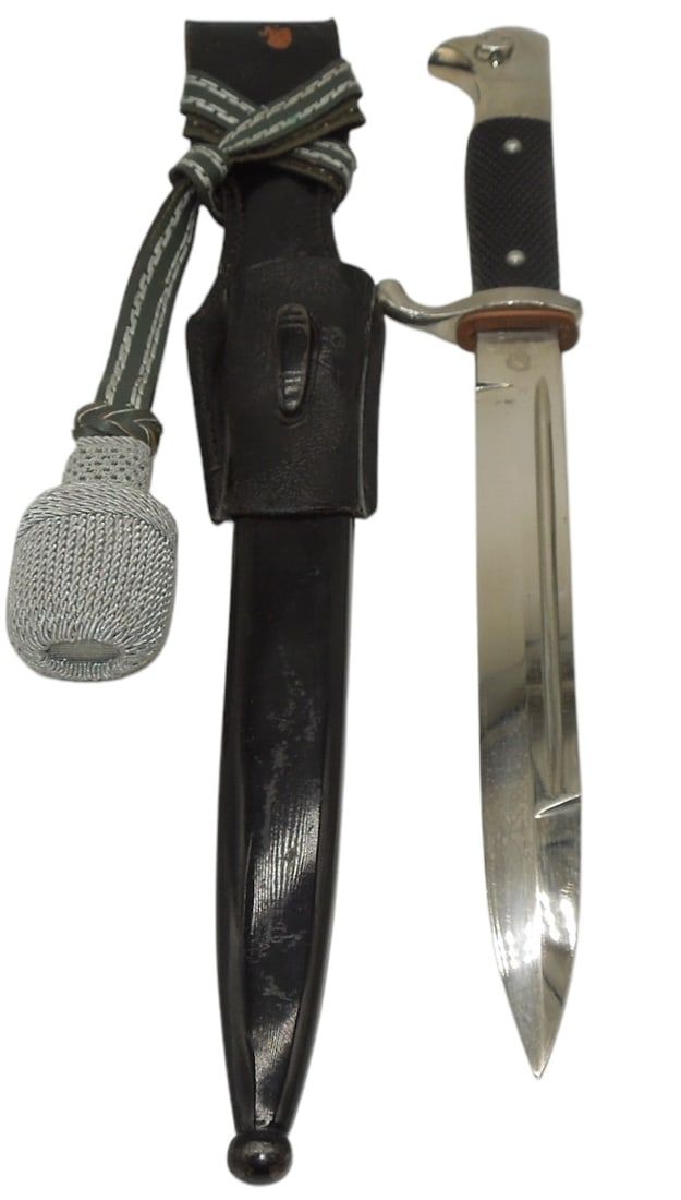 Lot 158: WWII German Wehrmacht K98 Parade Dress Bayonet & Portepee WKC