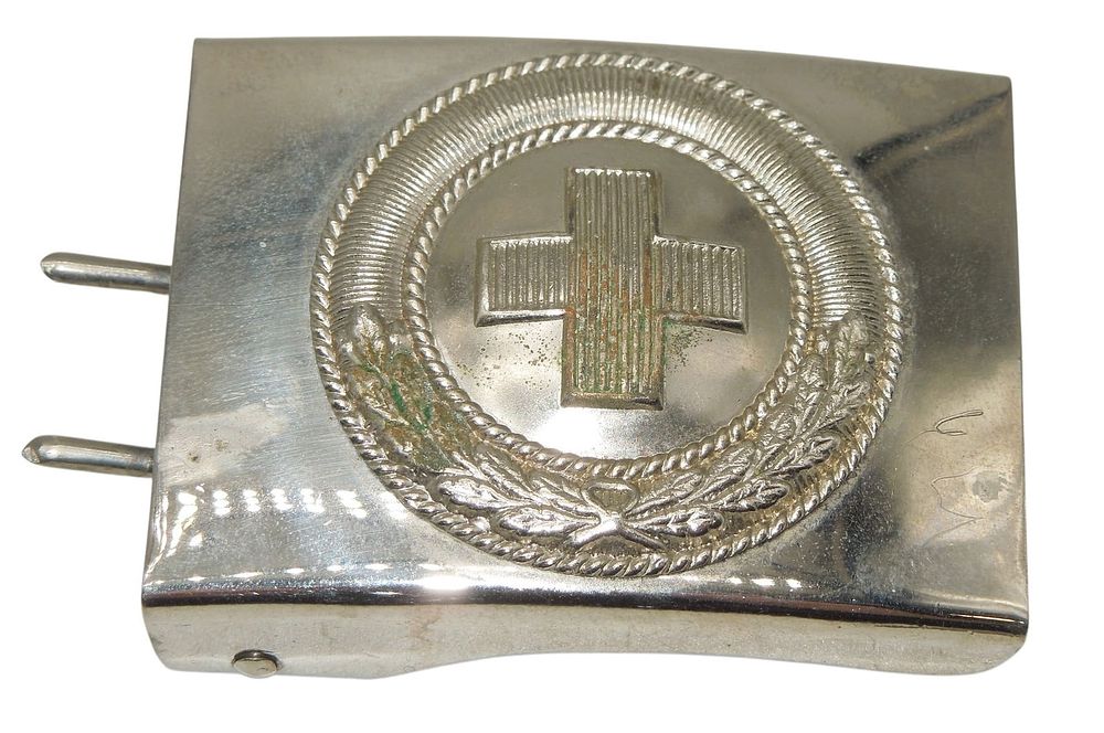 Lot 186: WWII German Red Cross Military Belt Buckle