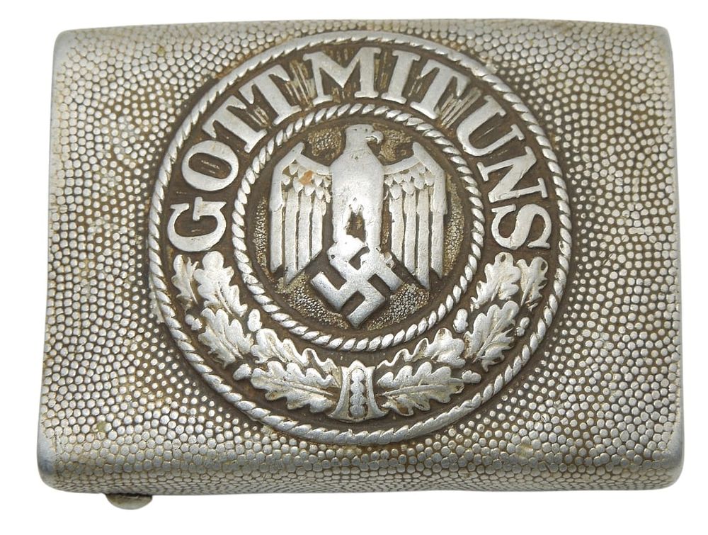 Lot 186A: WWII German Wehrmacht Heer Army Uniform Belt Buckle