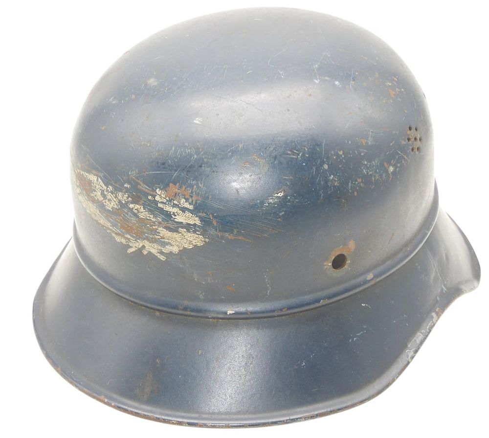 Lot 211: WWII German Luftshutz Civil Defense Helmet & Decal