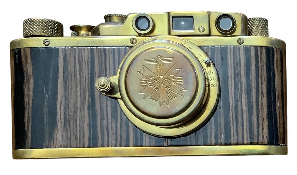 Lot 213: Leica German 1936 Olympics Berlin 55mm Gold Tone Camera