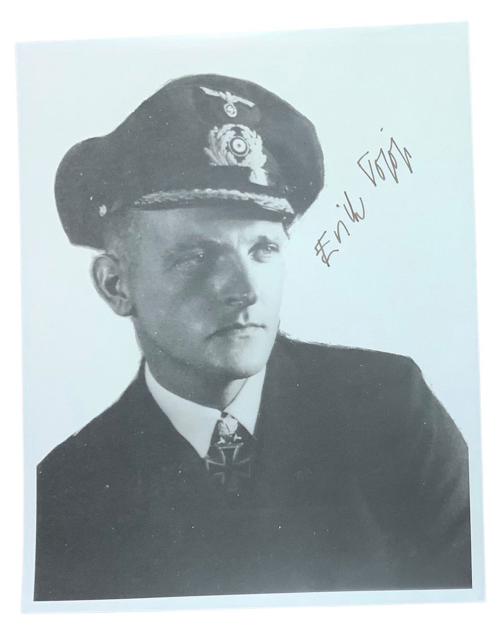 Lot 252: WWII German U-Boat Commander Erich Topp Signed Photo Knights Cross