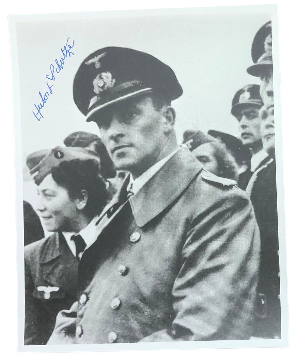 Lot 253: WWII German Submarine Commander Herbert Schultze Knights Cross Signed Photo