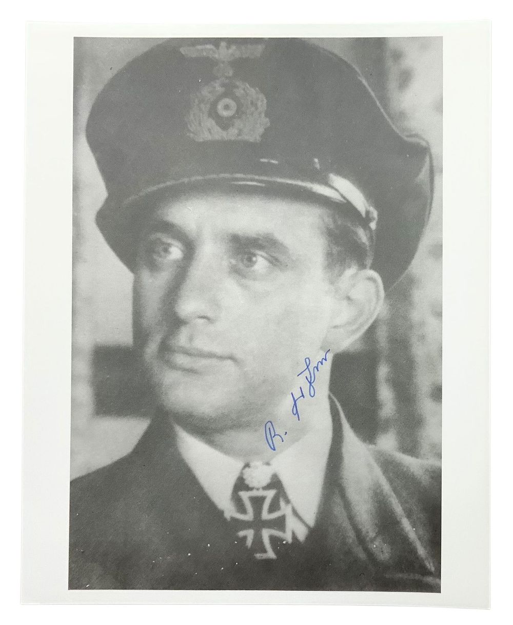 Lot 254: WWII German U-Boat Commander Reinhard Suhren U-564 Knights Cross Signed Photo
