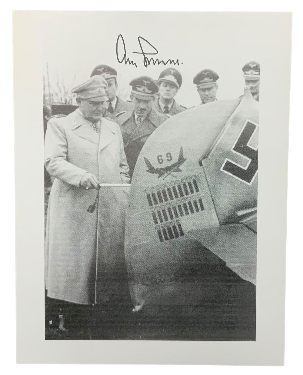 Lot 257: WWII German Luftwaffe General Adolf Galland Flying Ace Signed Photo