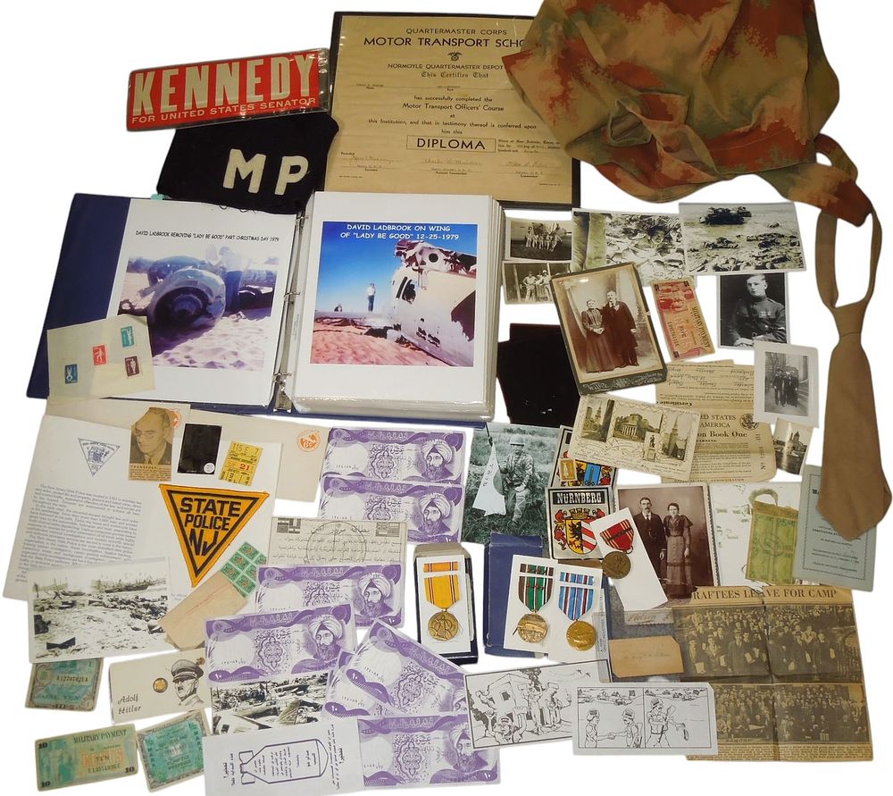 Lot 308: WWII - Modern US Military Paper, Ephemera, & Medal Bonanza Lot