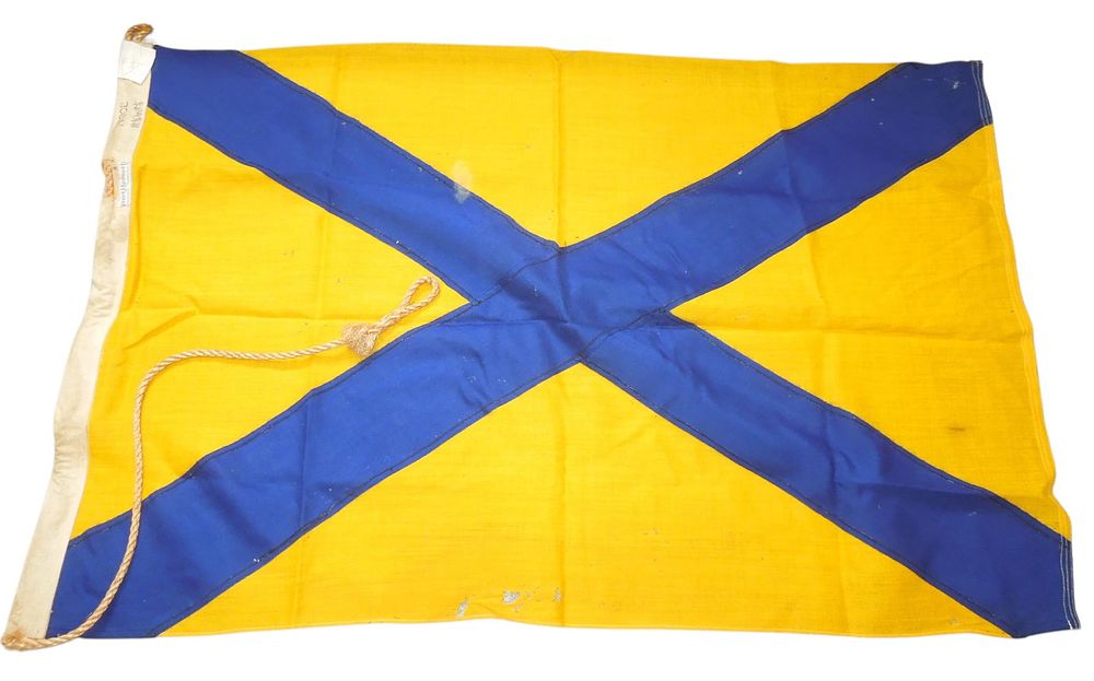 Lot 318: Vintage Cruise Ship SS Nassau Maritime Flag