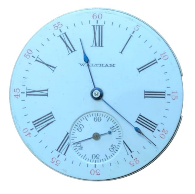 Lot 331: 1906 American Waltham Watch Co. Pocket Watch Movement (14923927) & Dial Grade Seaside